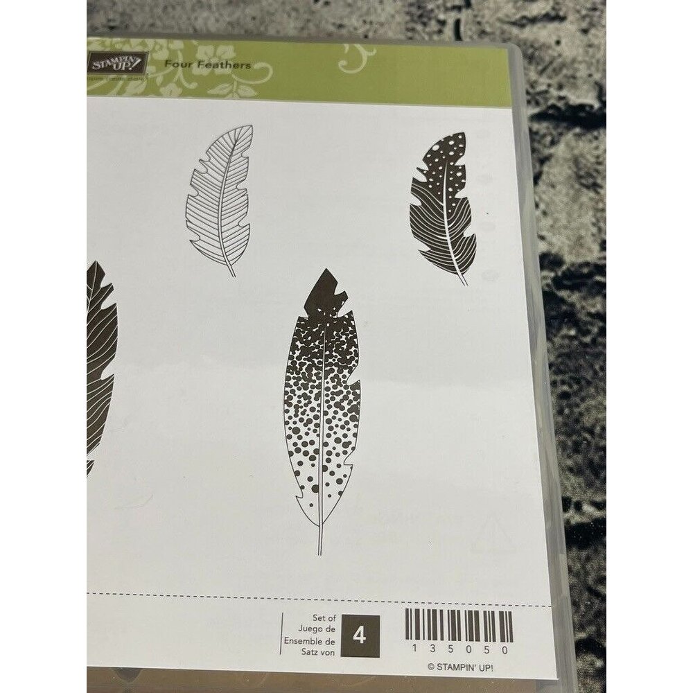 Stampin Up FOUR FEATHERS Stamp Set & FEATHERS Die Set - Picture 5 of 15